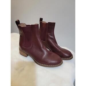 GENTLE SOULS Size US 6M BENTON BURGUNDY ELASTIC WOMEN'S BOOTIES 2